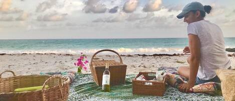 Beach nearby, beach towels