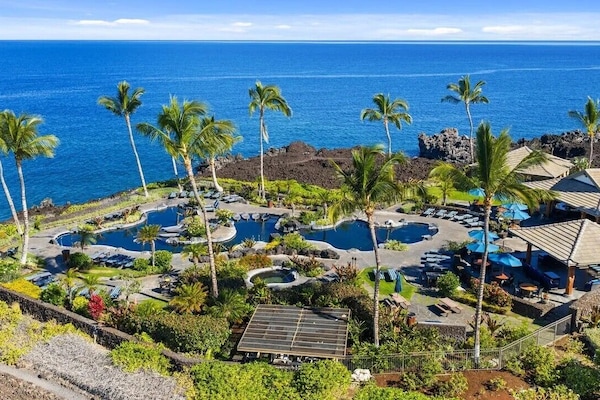 Ocean Club, pool, bar, restaurant and fitness facility. Amazing sunsets!