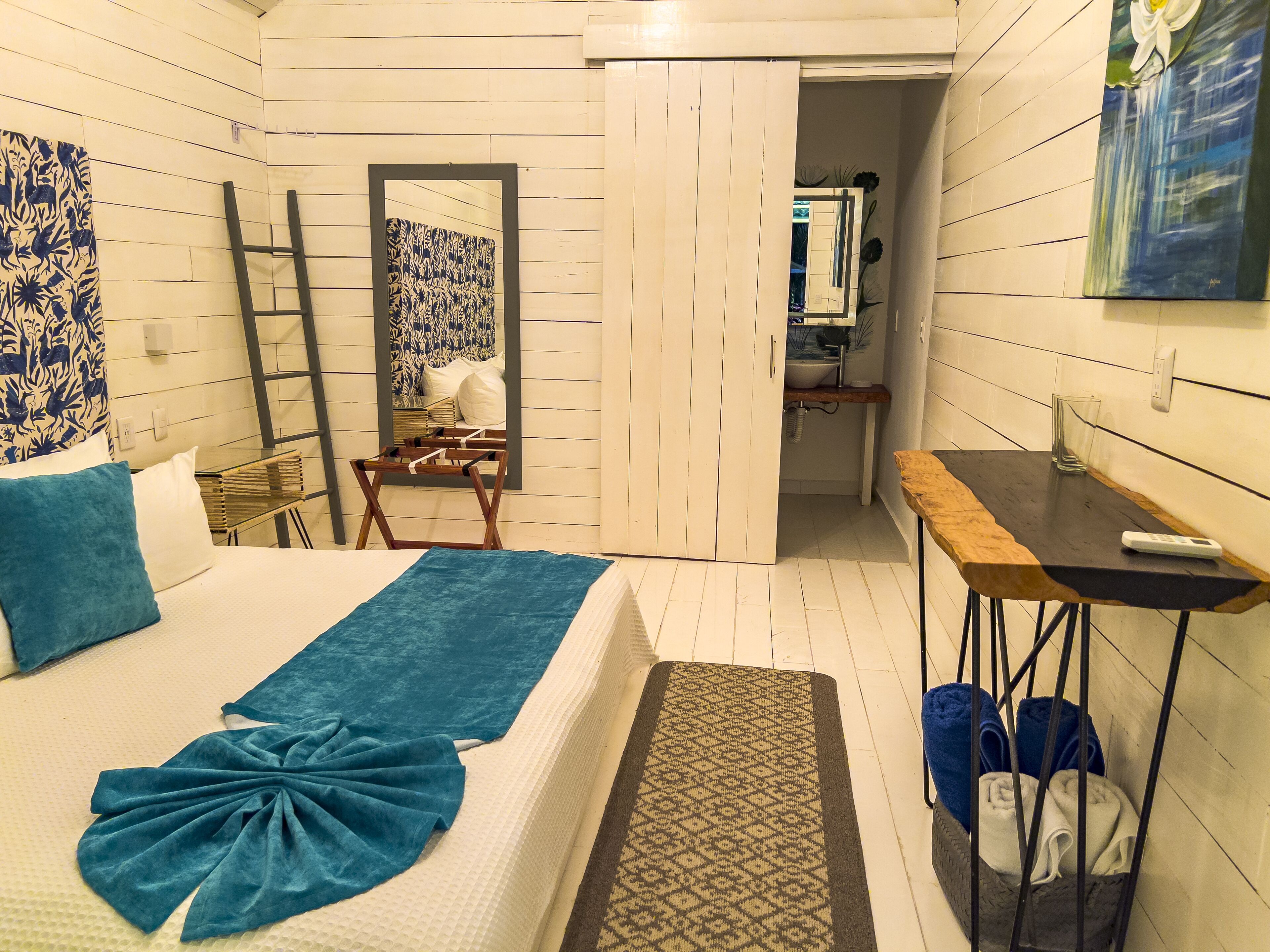 deluxe cabin | in-room safe, iron/ironing board, bed sheets