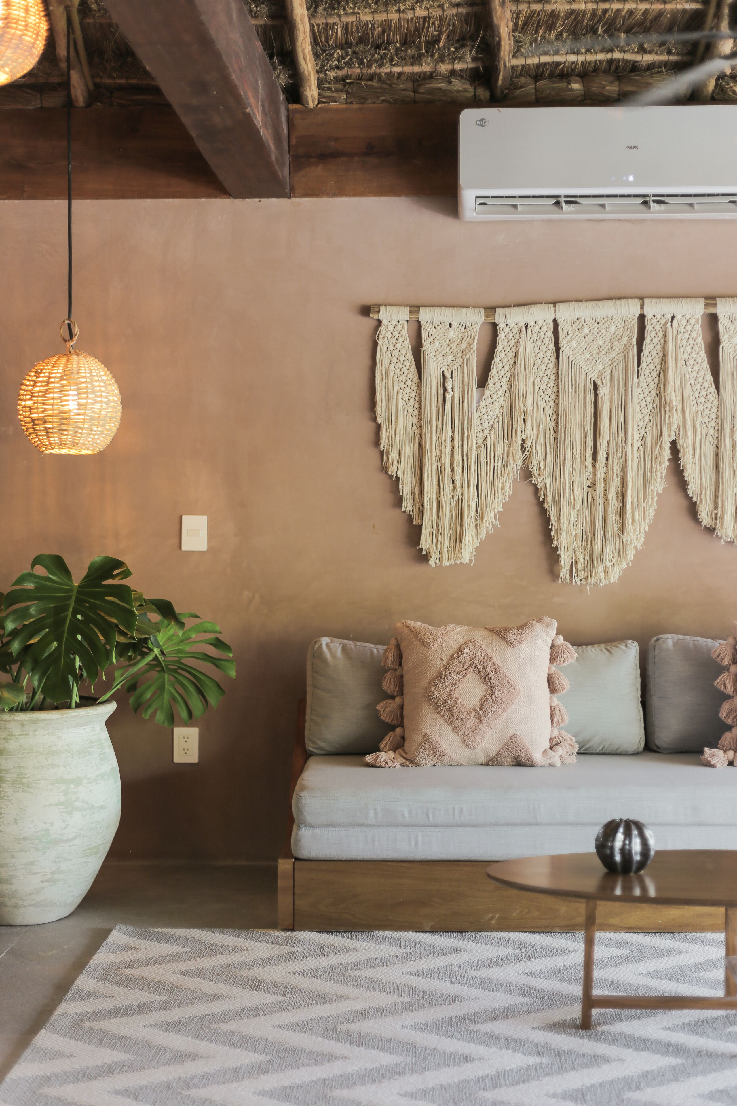 superior apartment, 1 king bed with sofa bed | living area | 55-inch smart tv with digital channels, tv, smart speakers