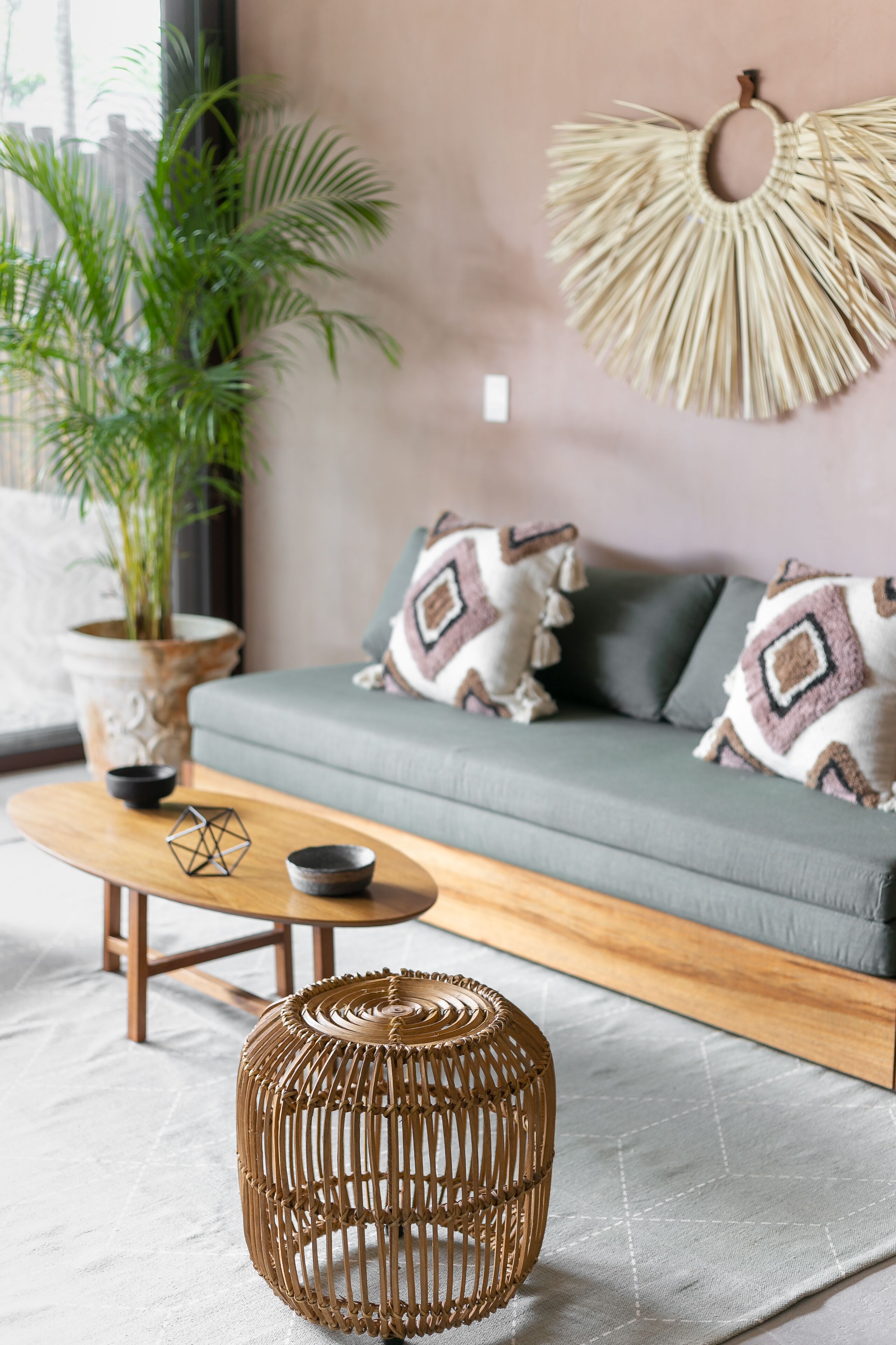 luxury apartment, private pool | living area | 55-inch smart tv with digital channels, tv, smart speakers