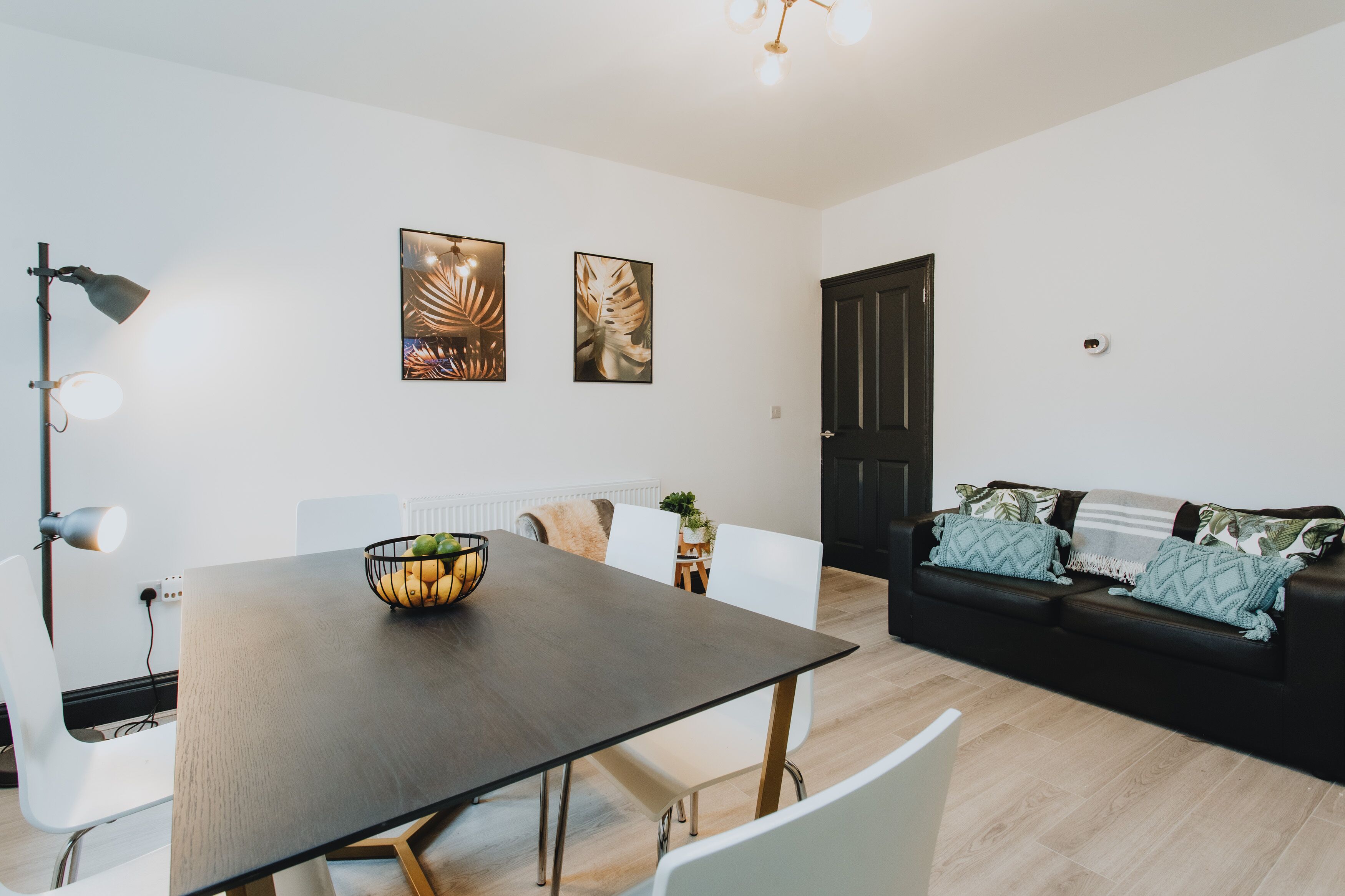 Townhome | Living area | 32-inch flat-screen TV with digital channels, TV