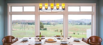 Gorgeous Blue Ridge Mountain and Rolling Farm View