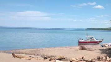 Vlak bij het strand