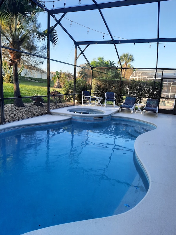Outdoor pool, a heated pool - House with Pool and Hot tub close to Disney. (Kissimmee)