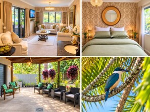 Room - Palms on Tindalls Retreat – Tropical Beach Hideaway (Auckland)