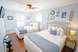 Deluxe Room, 2 Double Beds | Premium bedding, blackout curtains, soundproofing, iron/ironing board - Hemingway House Bed and Breakfast (St. Augustine)