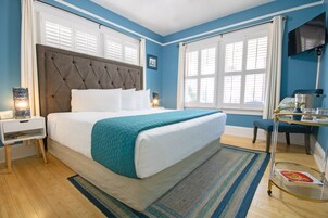 Standard-stúdíóíbúð - 1 meðalstórt tvíbreitt rúm | Rúmföt af bestu gerð, myrkratjöld/-gardínur, hljóðeinangrun