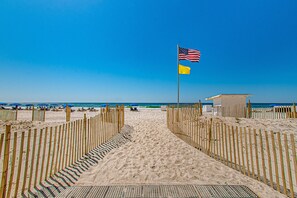 On the beach