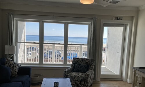 Ocean front condo with beautiful beach view furnished family vacation condo.