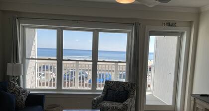 Ocean front condo with beautiful beach view furnished family vacation condo.