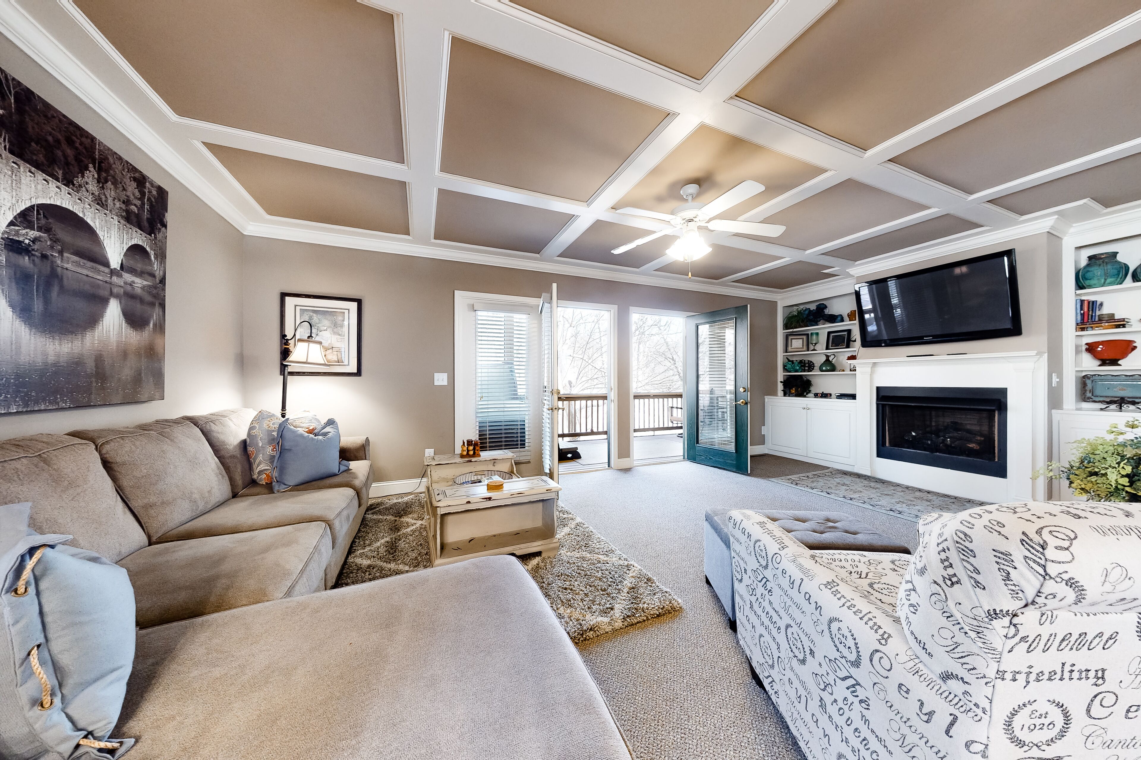 Three-Story Riverfront Home w/ a Private Hot Tub, Free WiFi, & Four Fireplaces