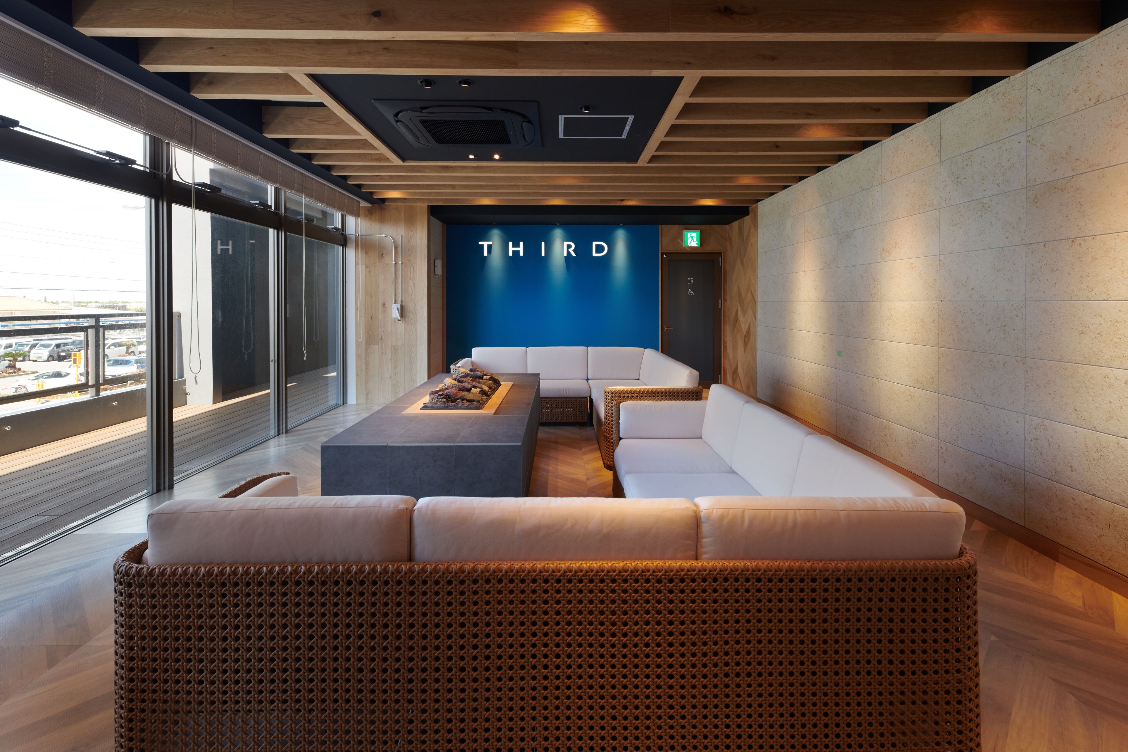 rooftop bar, ocean views, open selected days