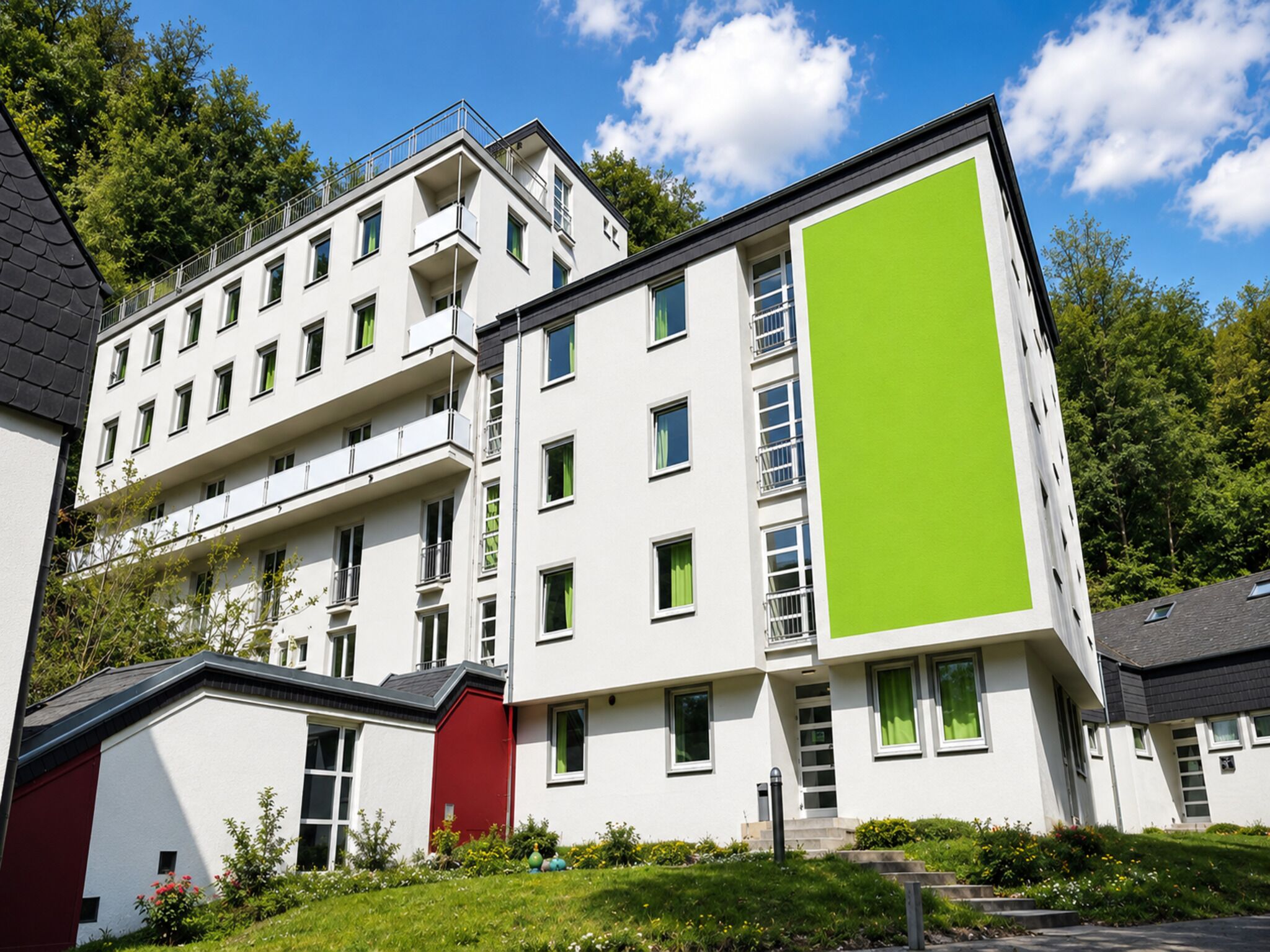 Fassade der Unterkunft