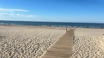 Vlak bij het strand