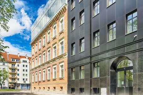 Außenbereich. Grand Focus Hotel Szczecin