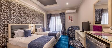 Kedap suara, Wi-Fi gratis, dan seprai linen