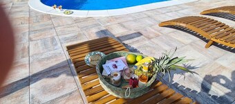 Country house with swimming pool surrounded by pure nature 