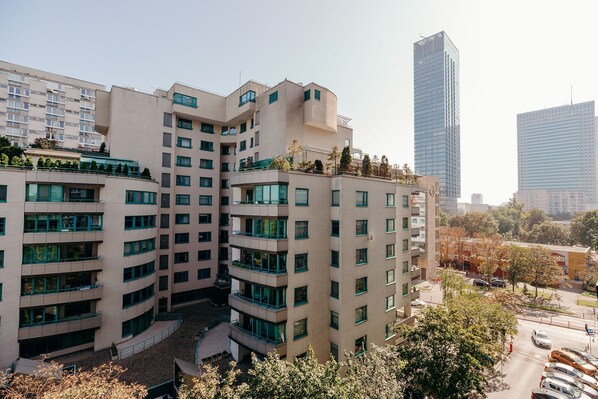 City view from property - ShortStayPoland Grzybowska B16 (Warsaw)
