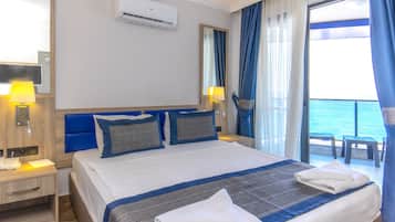 Ropa de cama de alta calidad y minibar