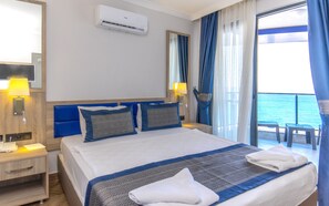 Exclusive Room, Sea View | Premium bedding, minibar, laptop workspace, free WiFi - Relax Beach Hotel - All inclusive (Alanya)