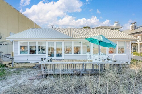One-of-a-Kind Trolley Home, Oceanfront w/ Dune View by Tybee Cottages