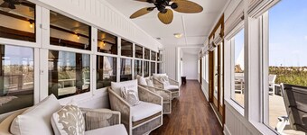 One-of-a-Kind Trolley Home, Oceanfront w/ Dune View by Tybee Cottages