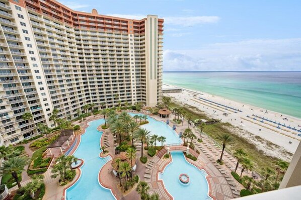 Indoor pool, a heated pool - Beachfront 2BR+BUNK Decorated! Shores of Panama (Pa)