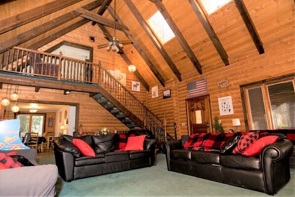 Smart TV, fireplace, video games, books