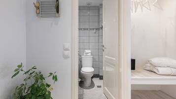 Suite | Bathroom | Shower, free toiletries, hair dryer, towels