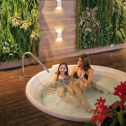 Indoor pool, sun loungers