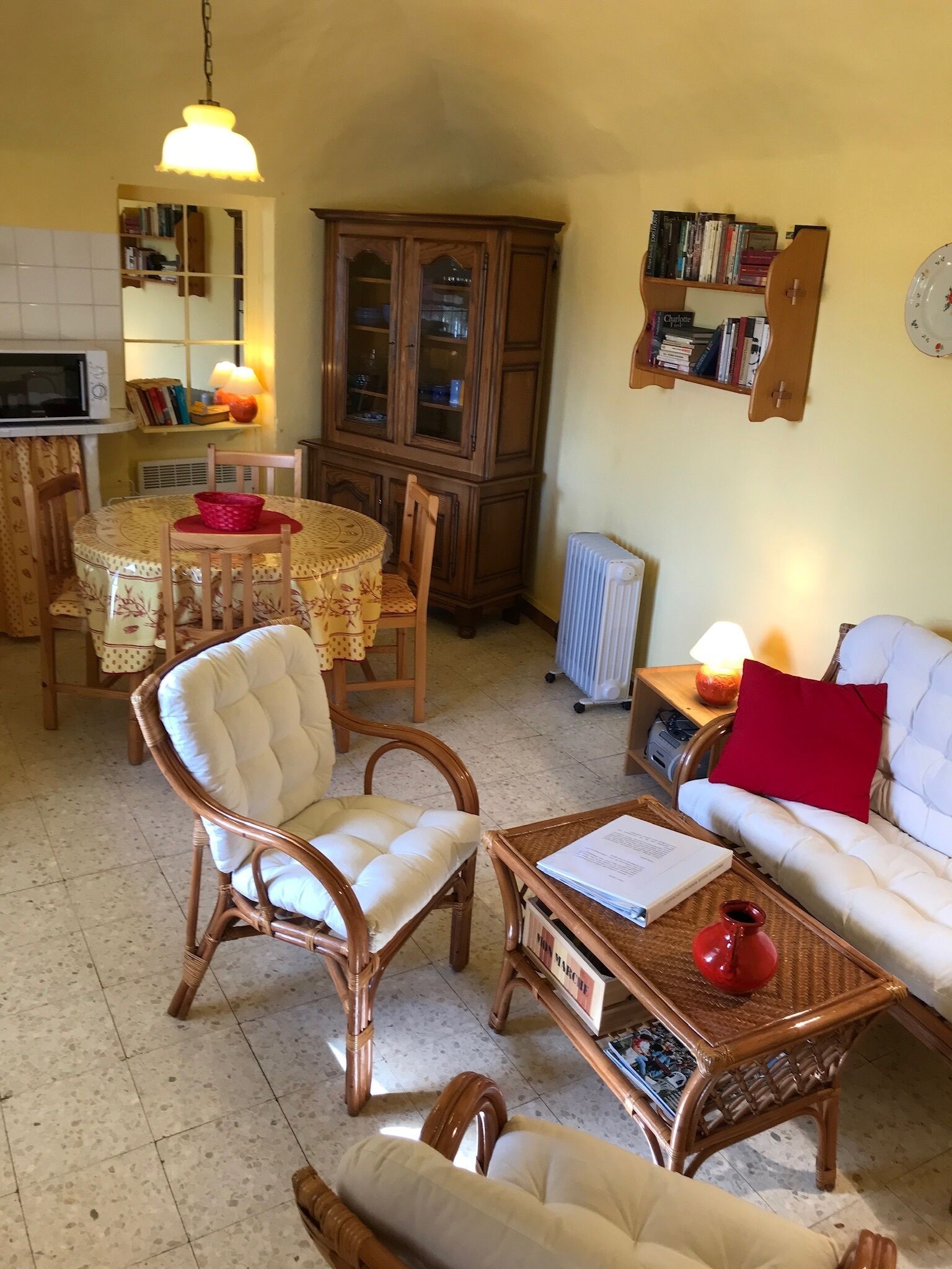 Table tennis, books, music library