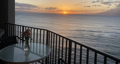 Direct Oceanfront, unobstructed ocean view top floor penthouse quiet & private.