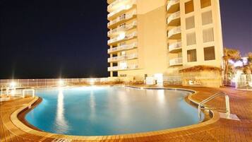 Indoor pool, a heated pool