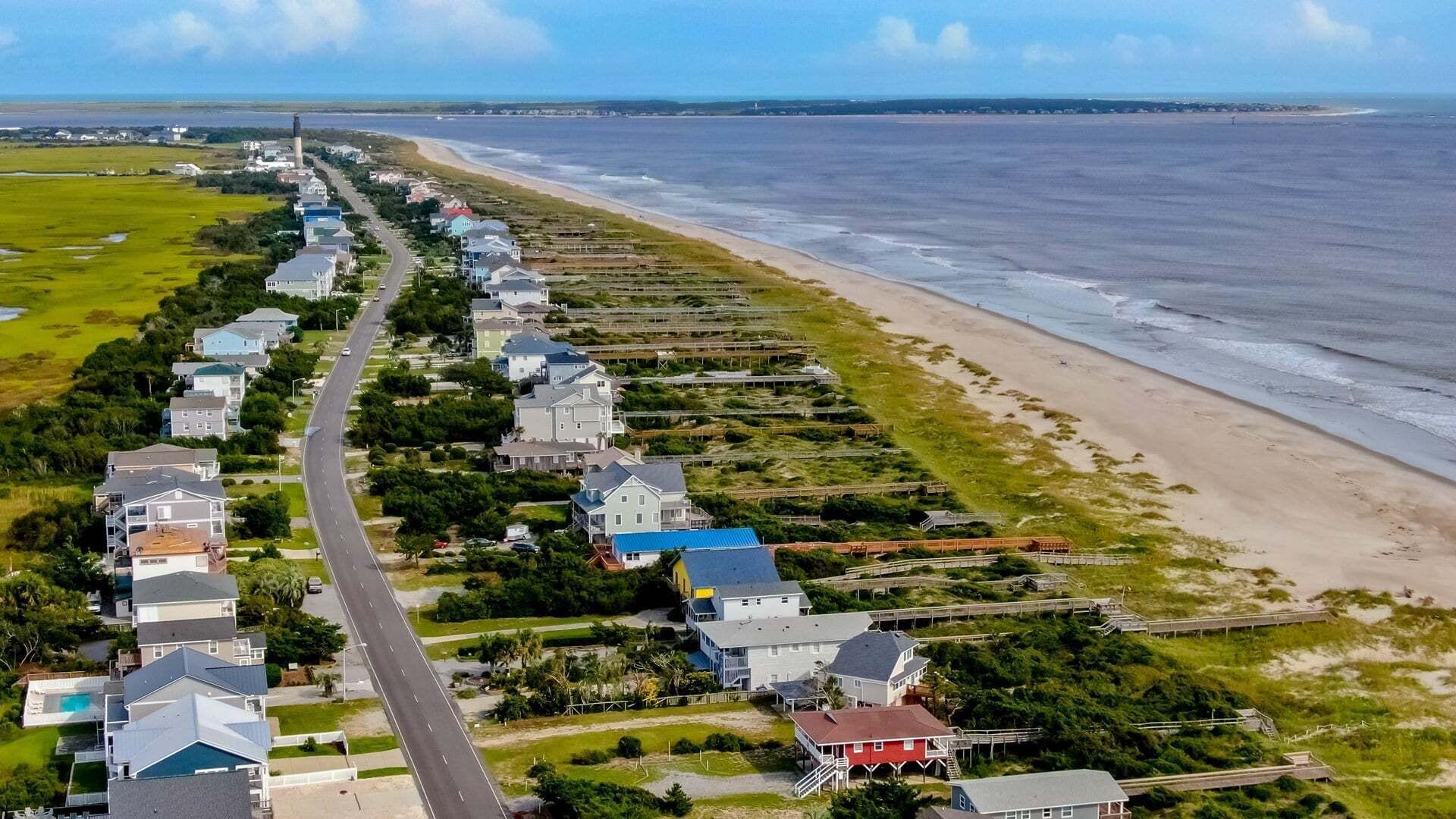 Vlak bij het strand