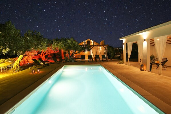 Pool - Stone Villa Olea-Three Bedroom Villa with Pool (Supetar)