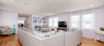 Beach house with room for everyone! 2 blocks to the beach with inground pool.