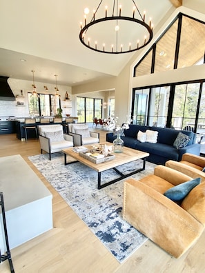Smart TV, fireplace, video games, books