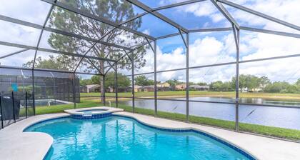 Private Pool with Lake View | Pet-Friendly 5BR Single Level Home | Game Room & Spa