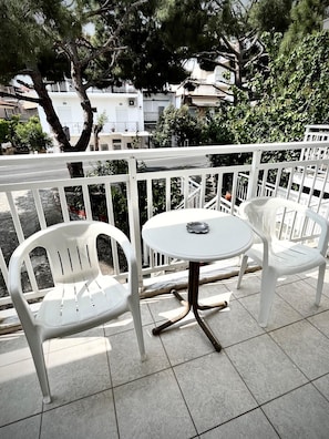 Apartment, 2 Bedrooms, Smoking, Balcony | Outdoor dining - Our Newly Renovated Apartment in Limenaria, Only Five Minutes Away From Center (Thasos)