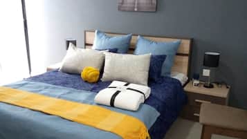 2 bedrooms, bed sheets
