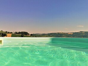 Outdoor pool - Villa Sole Marche Exclusive Pool Jacuzzi Parking (Castelplanio)