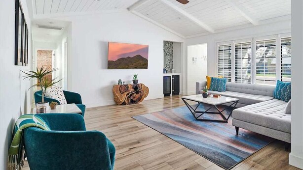 TV, fireplace, offices - Eclectic & Stylish Home - Centrally located w/ heated pool, & more! (Phoenix)