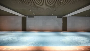 Indoor pool, open 6:00 AM to 10:00 PM, sun loungers, lifeguards on site