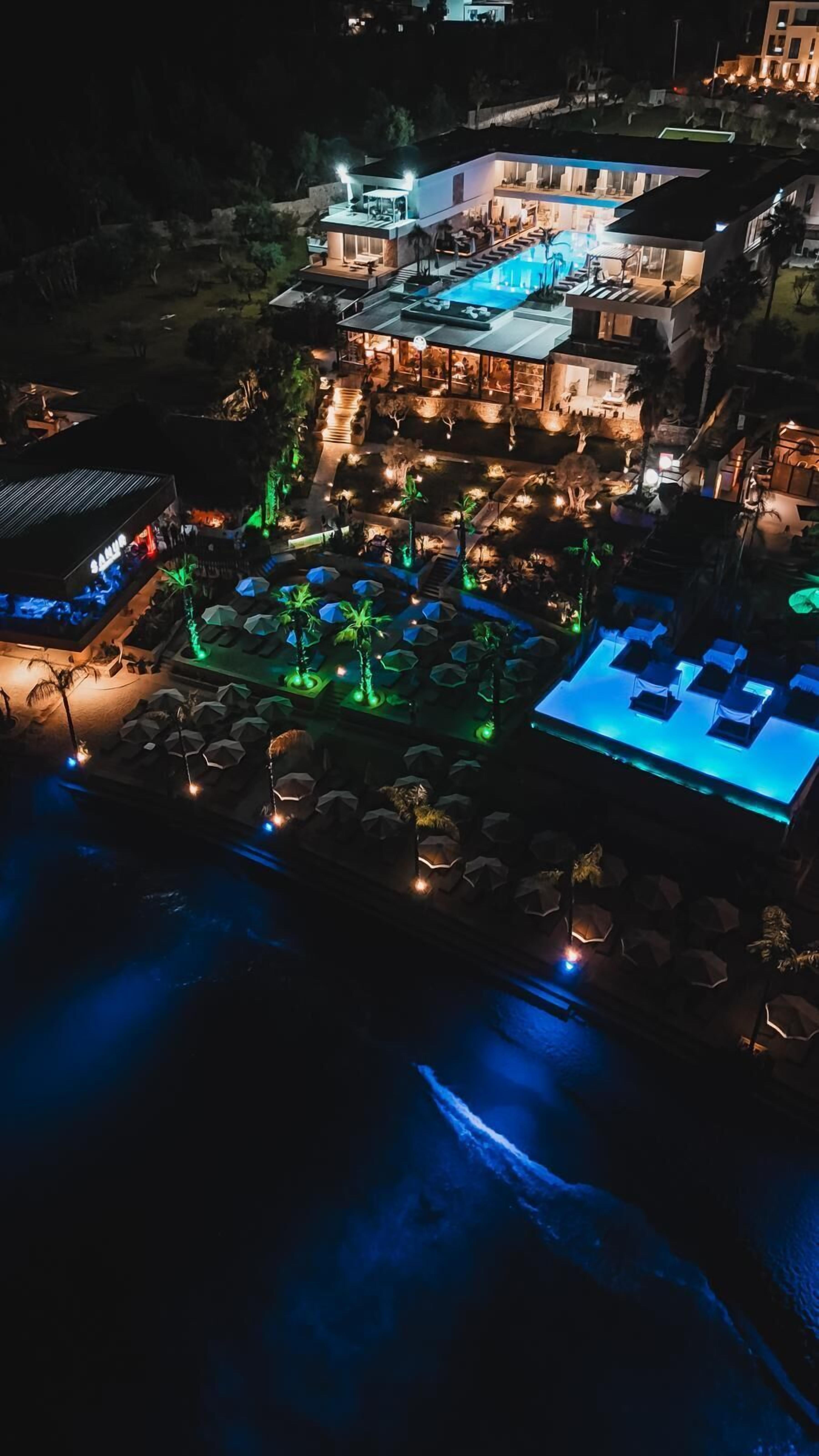 Vue sur le complexe touristique