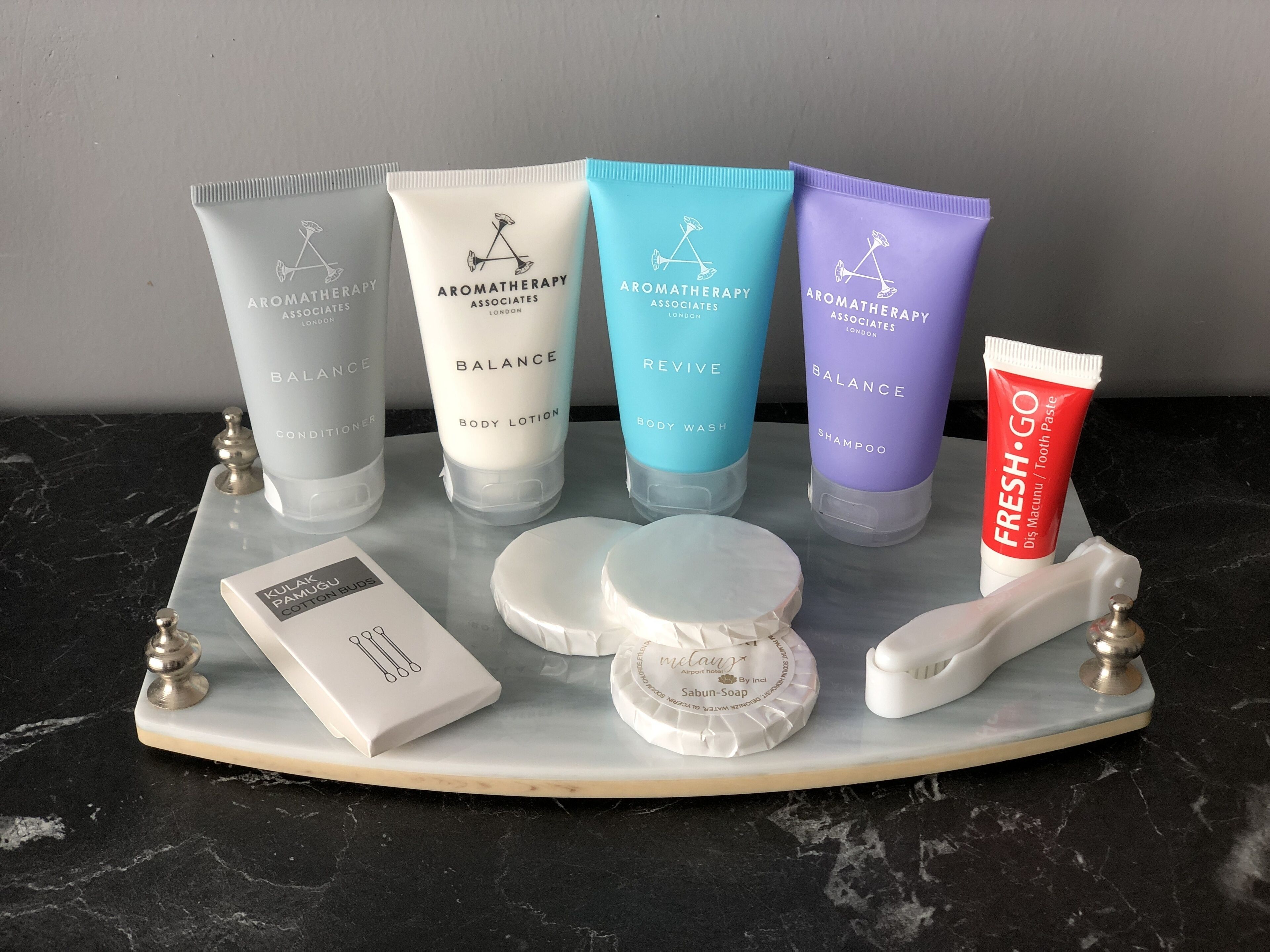 shower, hydromassage showerhead, designer toiletries, hair dryer