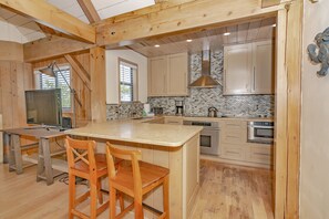 Fridge, microwave, oven, stovetop - Marsh view top unit condo recently remodeled located in center of island. Pet Friendly! (Bald Head Island)