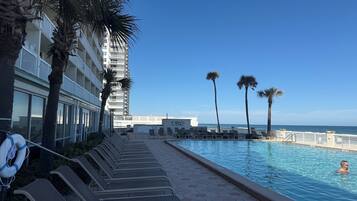 Indoor pool, outdoor pool