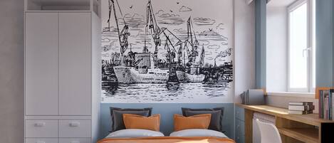 Comfort Double or Twin Room, 1 Bedroom | Desk, laptop workspace, blackout drapes, soundproofing