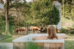 Outdoor spa tub - Exenbacher Hof - Pension (Arnbruck)